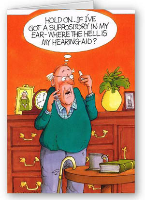 Hearing suppository